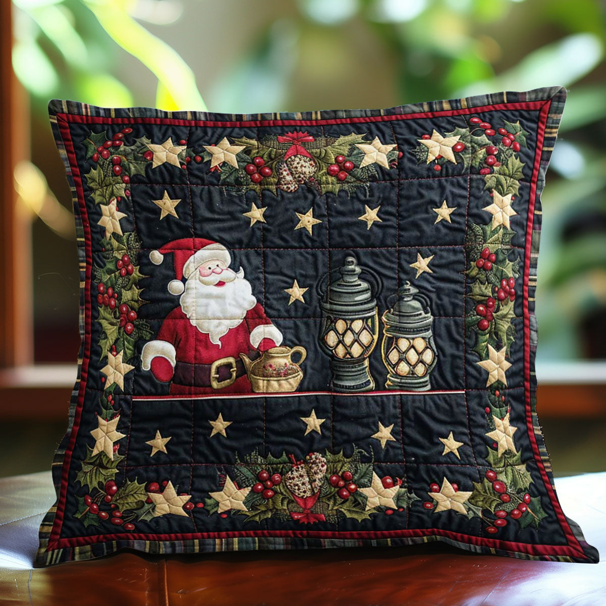 Santa Claus WJ1009034CL Quilt Pillow Case