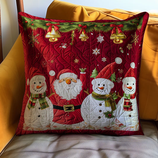 Santa Clause And Snowman WJ2308037CL Quilt Pillow Case