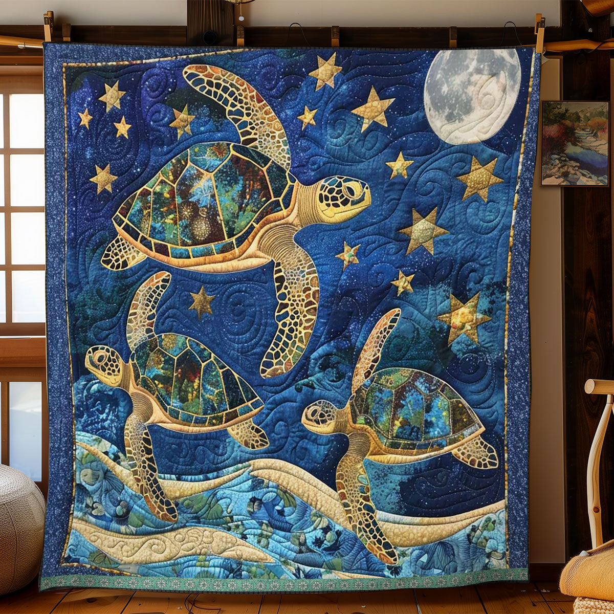 Sea Turtle WJ1609028CL Quilt