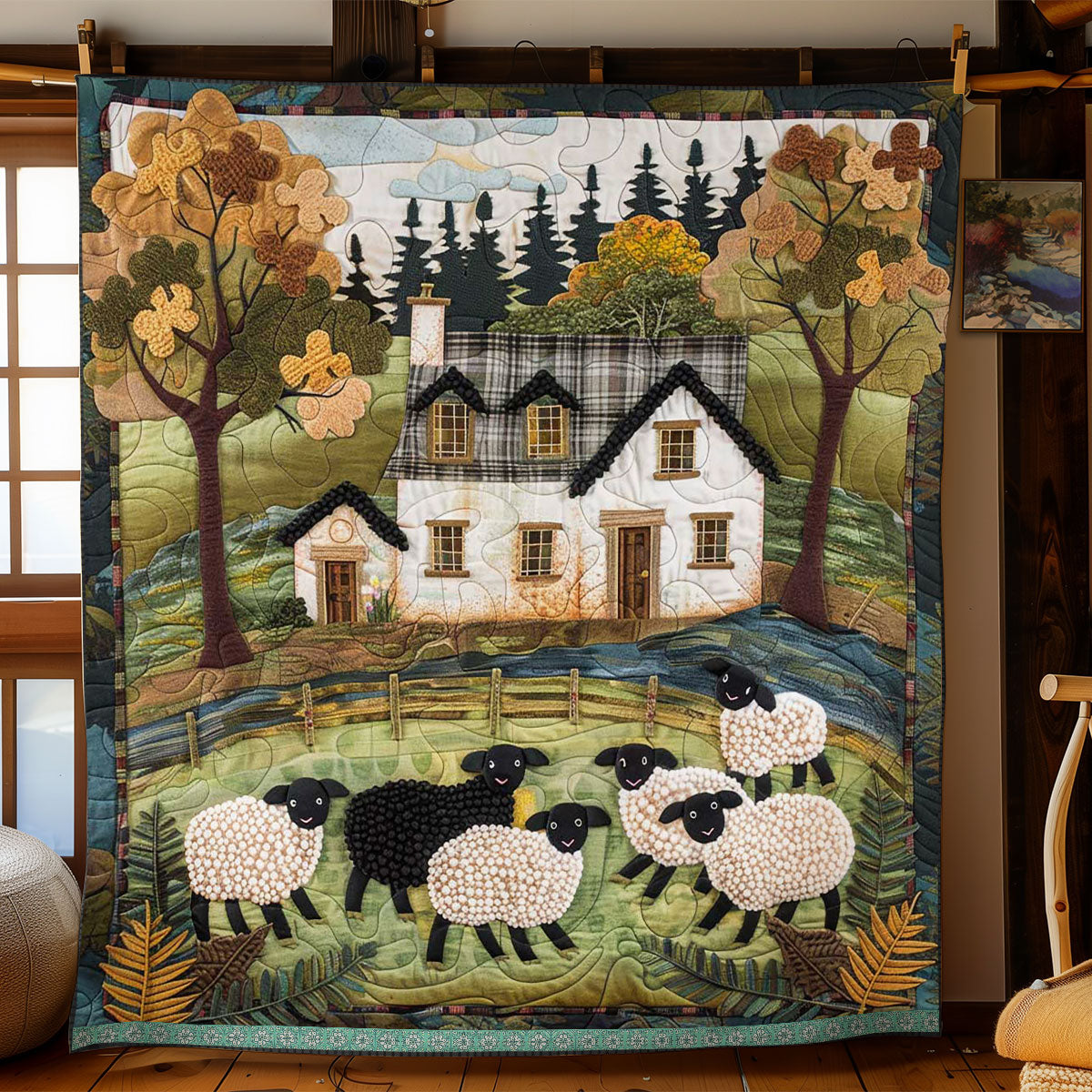 Sheep Farm WJ1409024CL Quilt