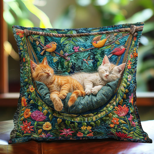 Sleeping Cat In The Garden WJ0509041CL Quilt Pillow Case