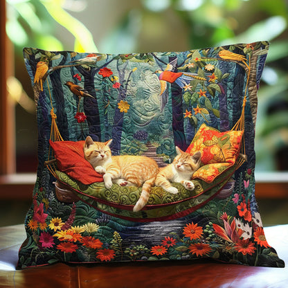 Sleeping Cat In The Garden WJ0609041CL Quilt Pillow Case