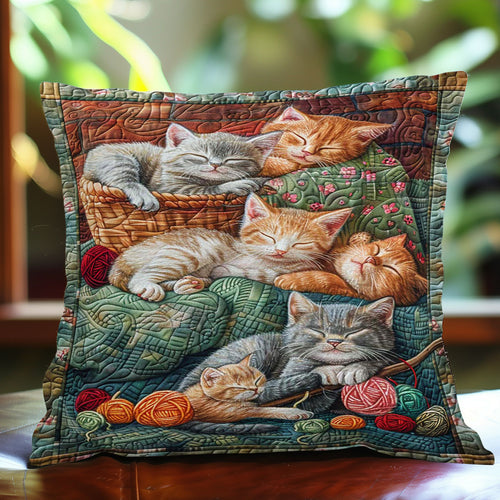 Sleeping Cats WJ2908039CL Quilt Pillow Case