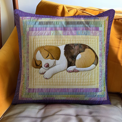 Sleeping Puppy WJ0608048CL Quilt Pillow Case