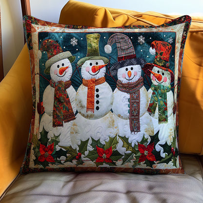 Snowman WJ2208034CL Quilt Pillow Case