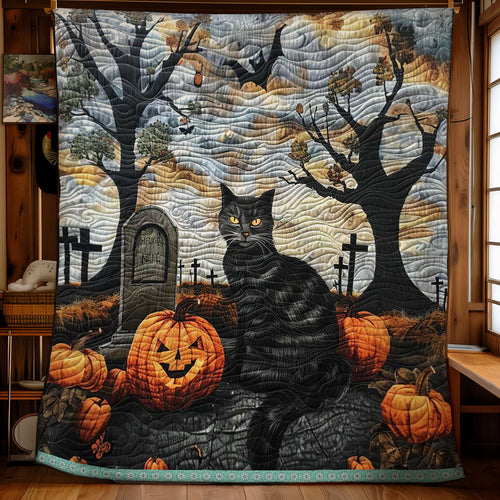 Spooky Cat WN1609062CL Quilt