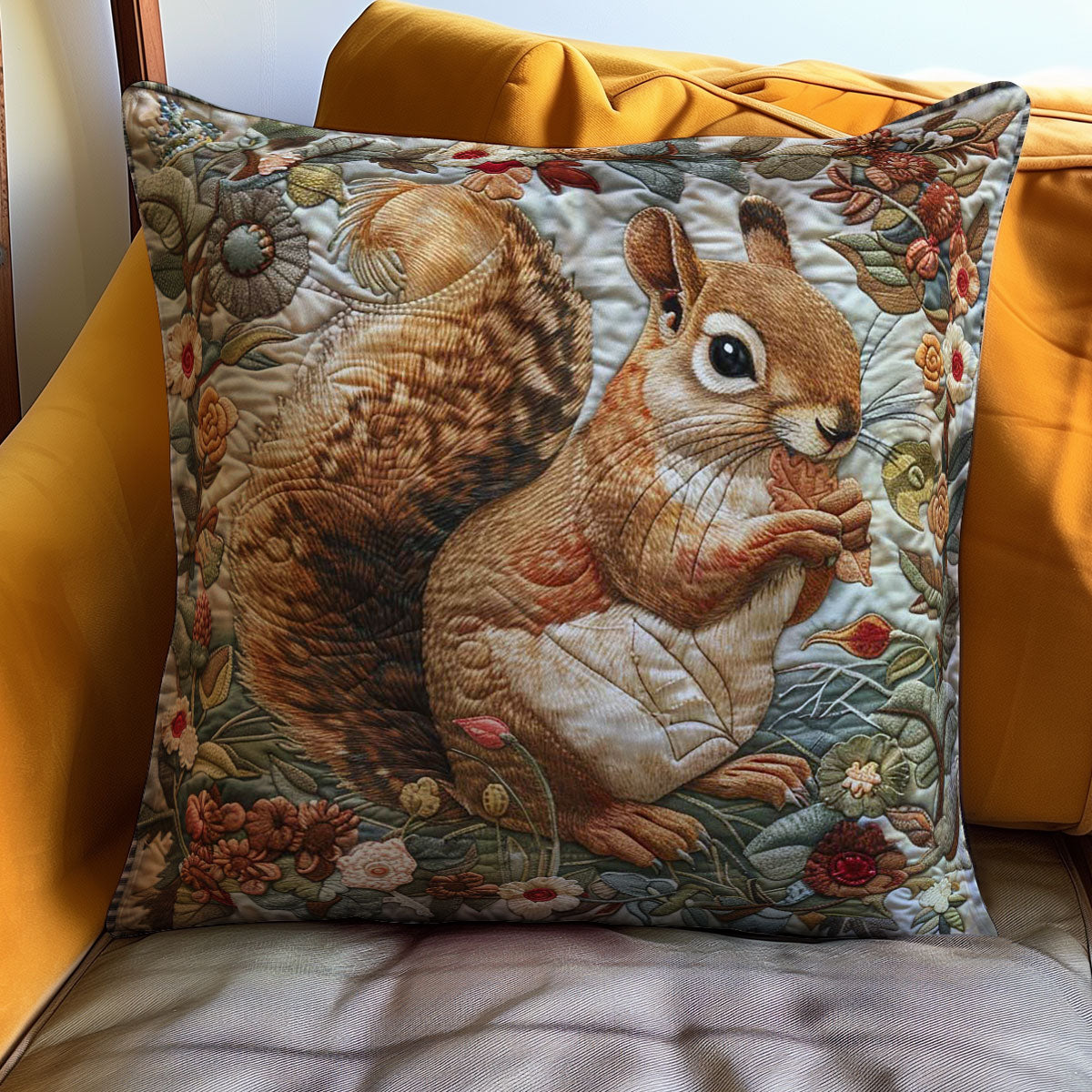 Squirrel WJ0308049CL Quilt Pillow Case