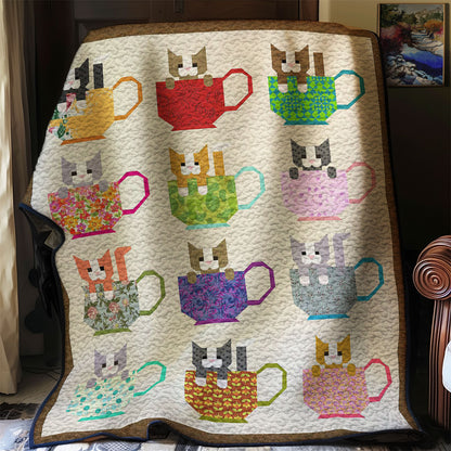 Teacup Cats WJ2907040WL Quilt