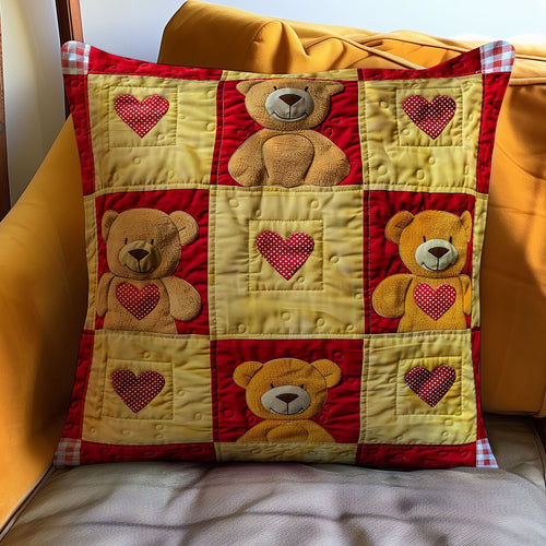 Teddy Bear WJ2108032CL Quilt Pillow Case