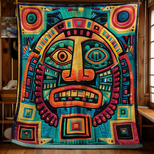 Aztec Tribal Mystic Mask WN1709052CL Quilt