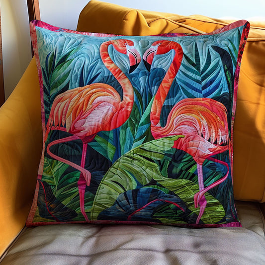 Tropical Flamingo WJ1908037CL Quilt Pillow Case