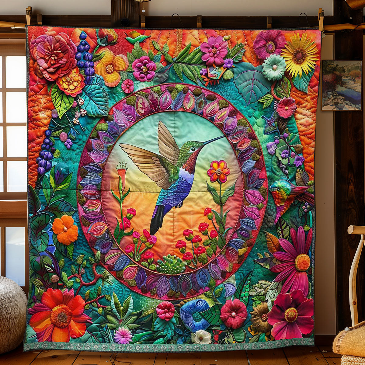 Tropical Hummingbird WJ1709027CL Quilt