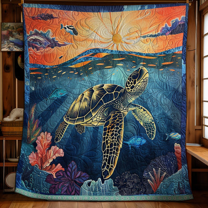 Turtle Beneath The Sunset WN1709056CL Quilt