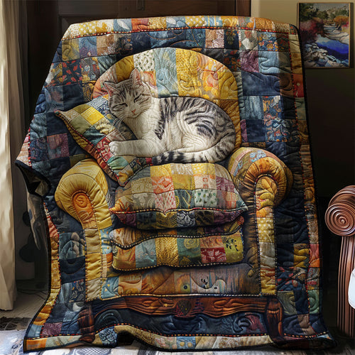 Vintage Comfort Cat WJ0403018CL Quilt