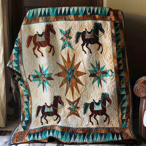 Western Inspired Horses WJ1706017CL Quilt