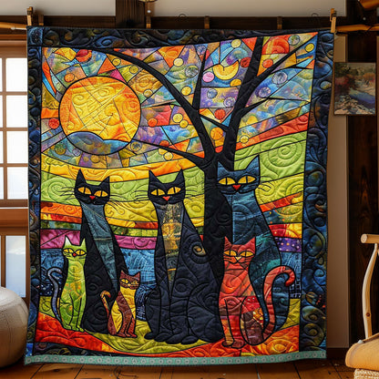 Whimsy Cat Family WJ1709028CL Quilt