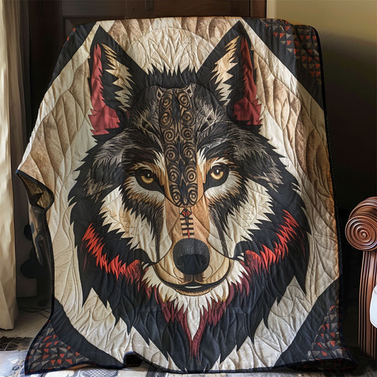 Wolf Native American WJ1006019CL Quilt