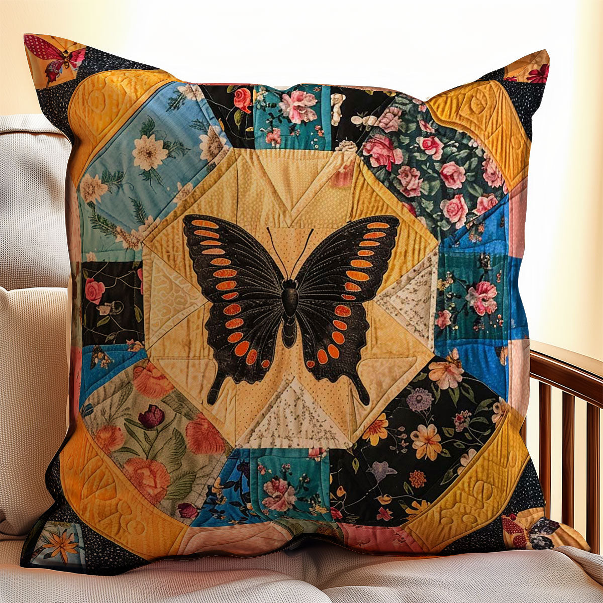 Butterfly WJ0307022CL Quilt Pillow Case