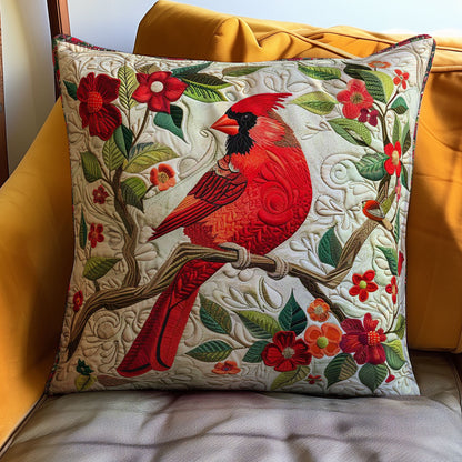 Red Cardinal WJ2607045CL Quilt Pillow Case