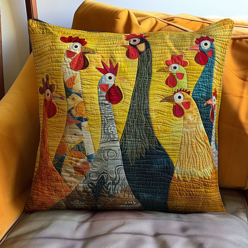 Chicken WJ3007045CL Quilt Pillow Case