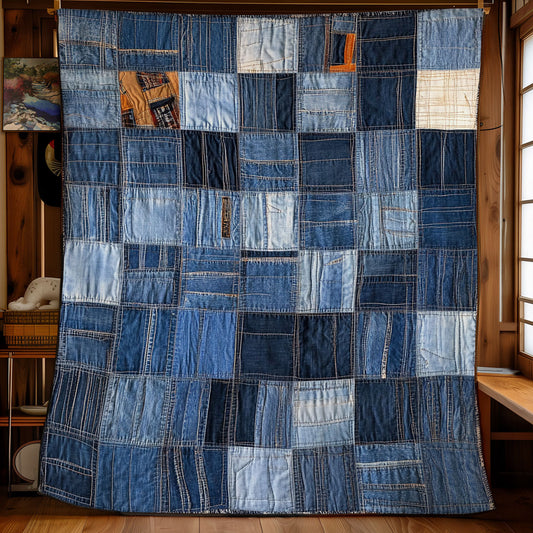 Denim Patchwork Heritage WU1203028CL Quilt
