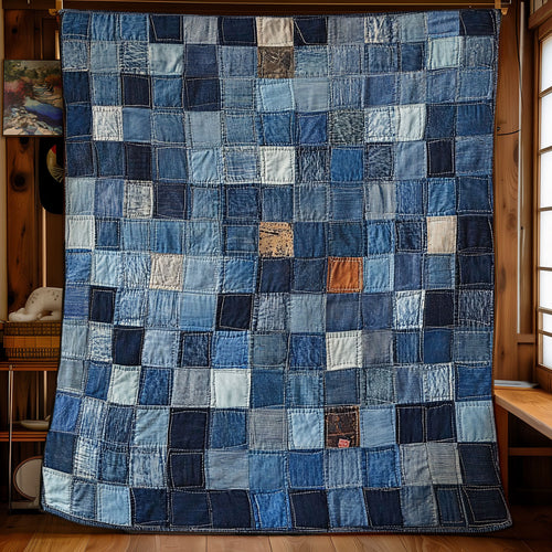 Denim Patchwork Heritage WU1203029CL Quilt