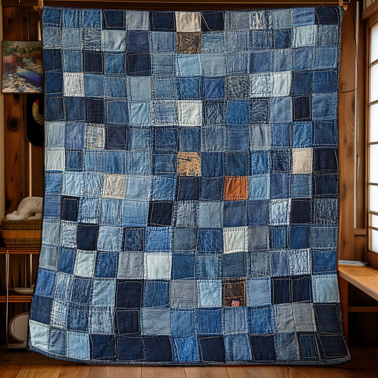 Denim Patchwork Heritage WU1203029CL Quilt