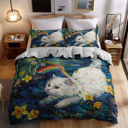 Cat Playing In The Water WJ2708030CL Duvet Cover Set