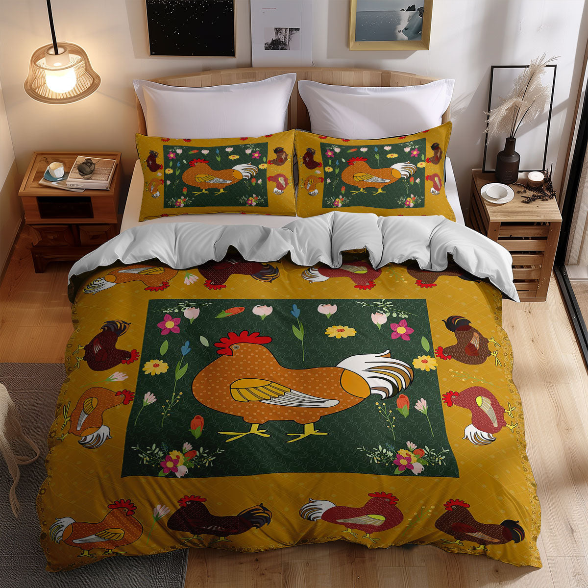 Chicken WJ0308040WL Duvet Cover Set