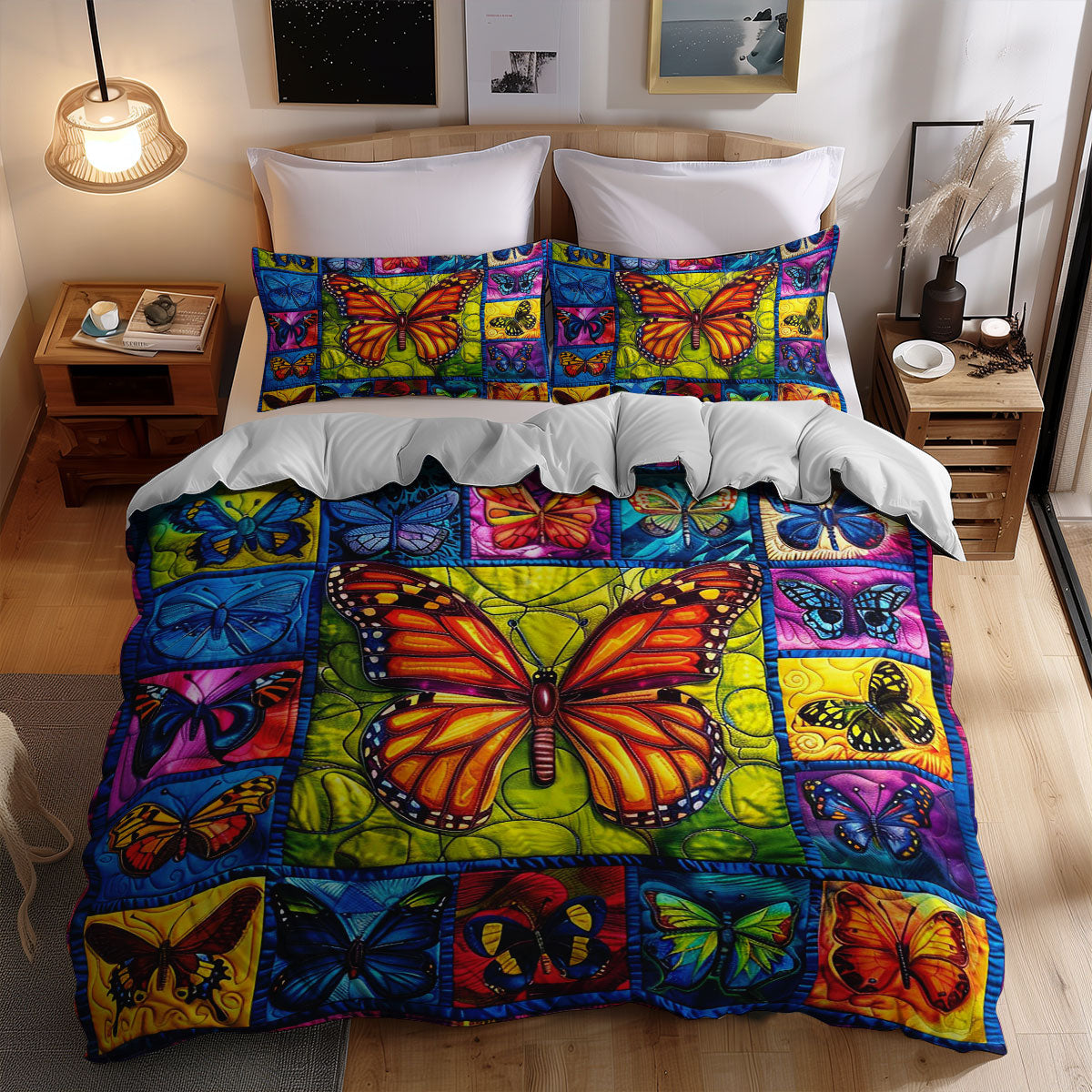 Colorful Butterflies WJ2708031CL Duvet Cover Set