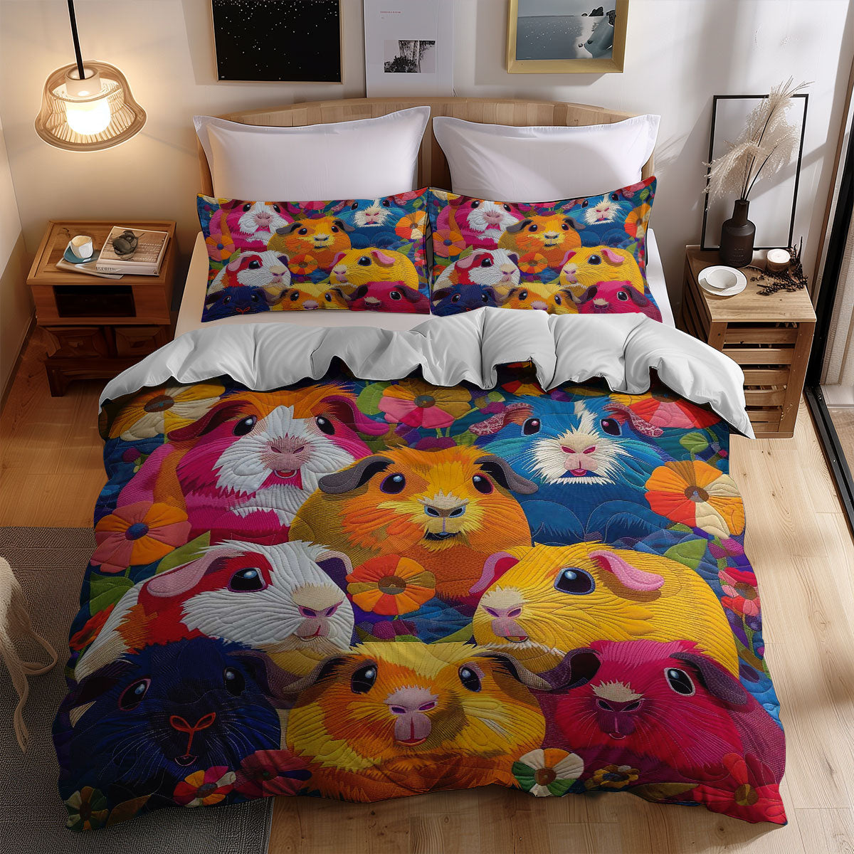 Colorful Guinea Pigs WJ0509029CL Duvet Cover Set