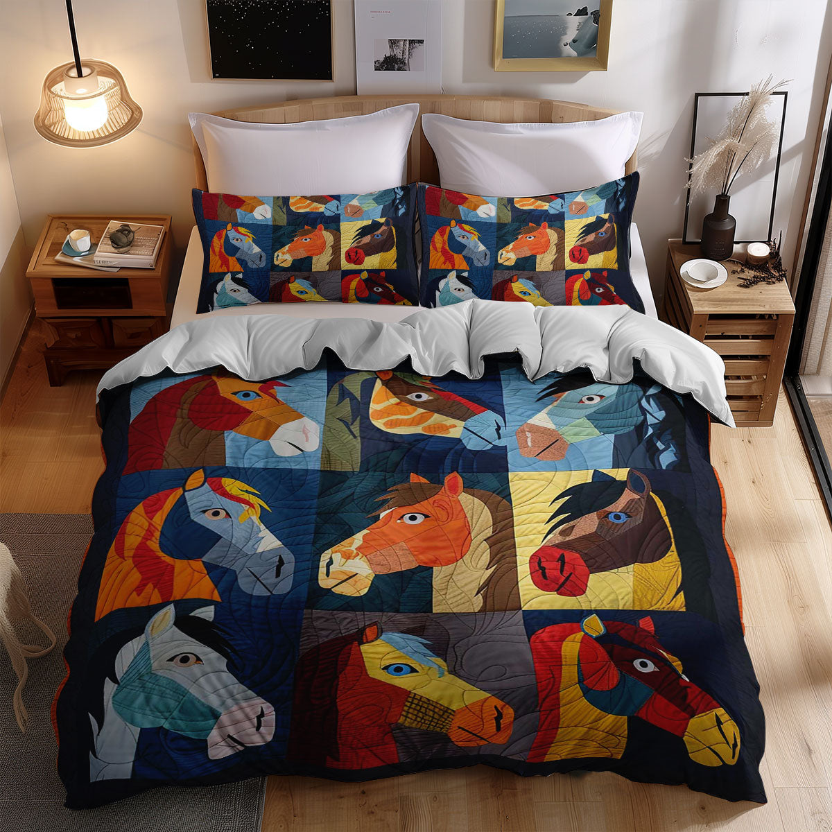 Colorful Horse WJ1608028CL Duvet Cover Set