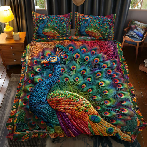 Colorful Peacock WJ1609031CL Duvet Cover Set