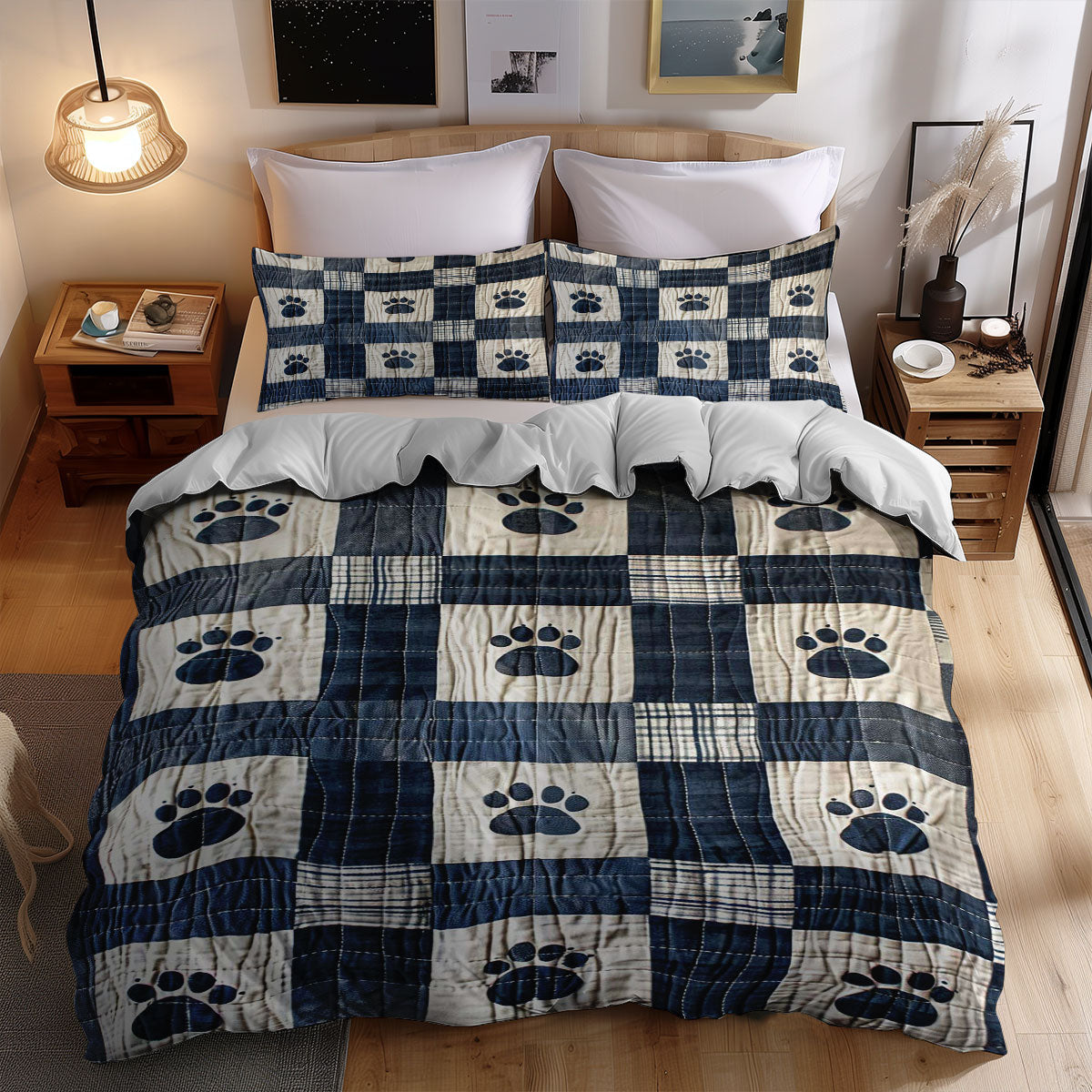 Dog Paws WJ1507022CL Duvet Cover Set