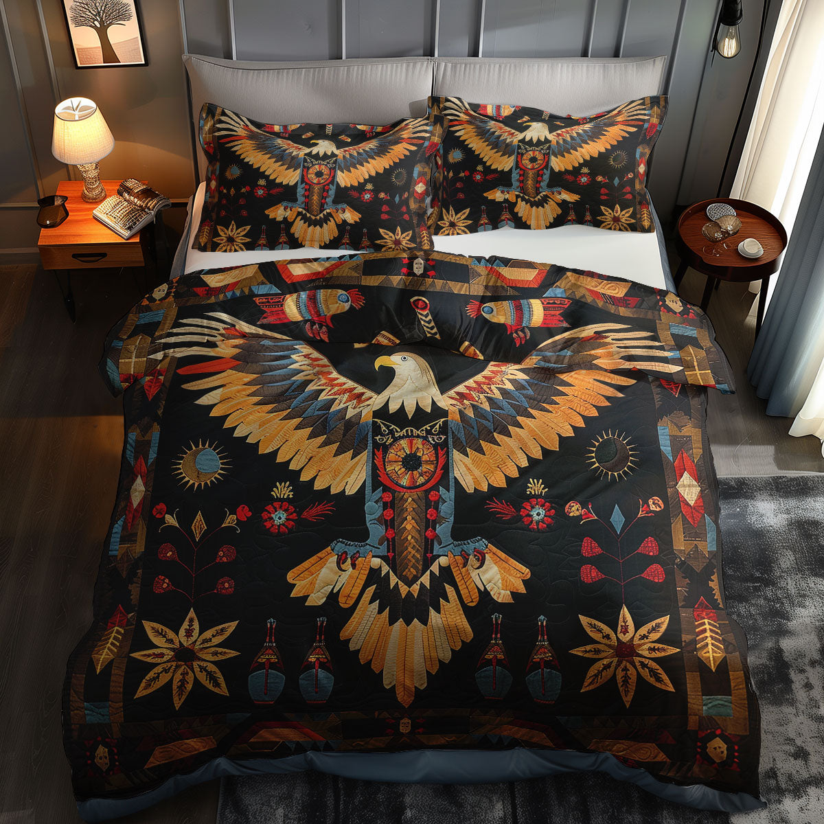 Eagle Native American WJ1306021CL Duvet Cover Set