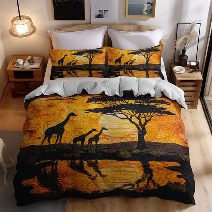 Giraffe Sunset WJ1908028CL Duvet Cover Set