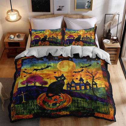 Halloween Cat WJ1908029CL Duvet Cover Set