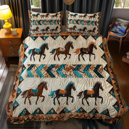 Horse Native American WJ1609033CL Duvet Cover Set