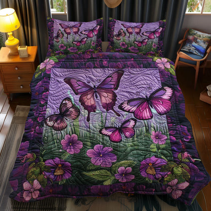 Purple Butterflies WJ1709033CL Duvet Cover Set