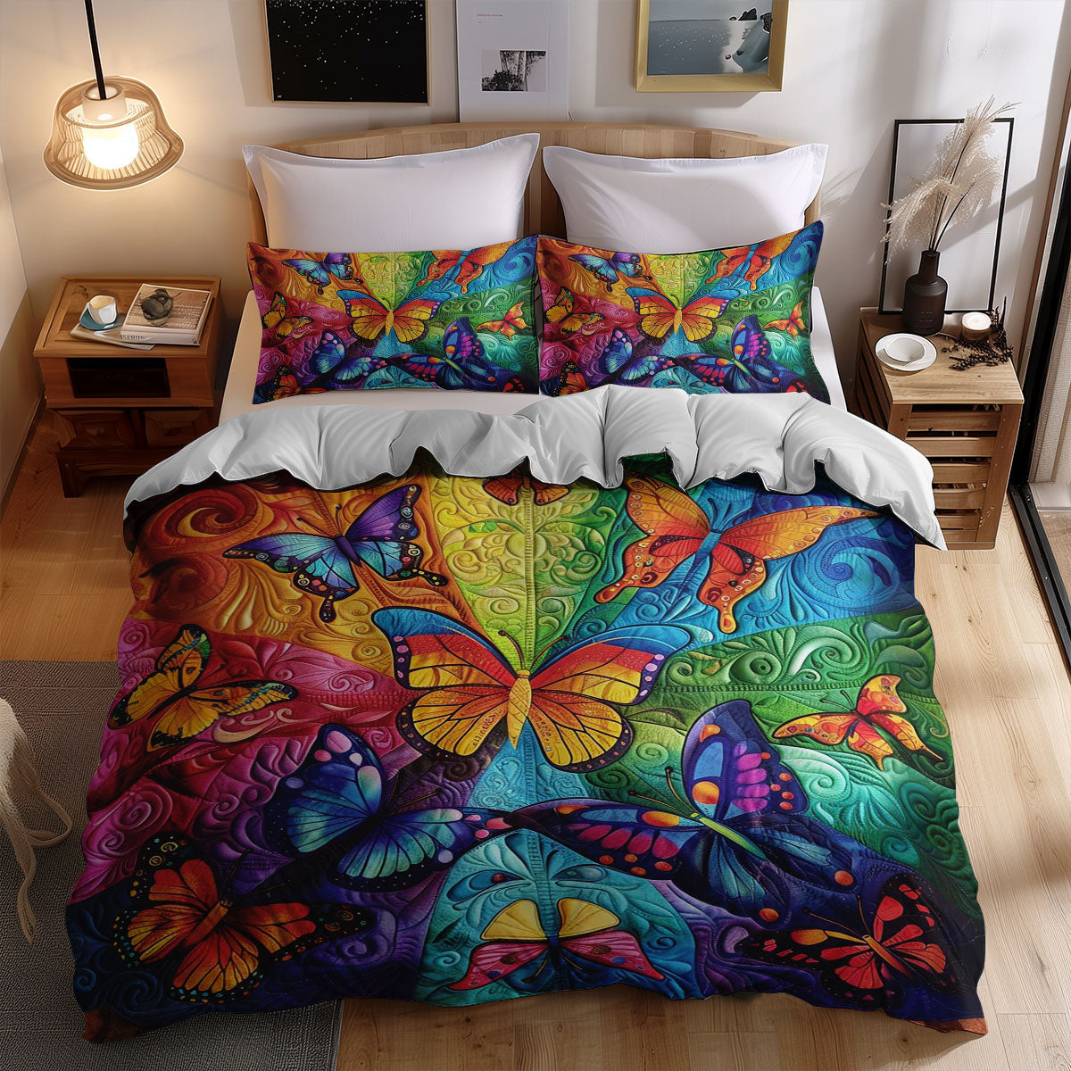 Rainbow Butterflies WJ2308030CL Duvet Cover Set