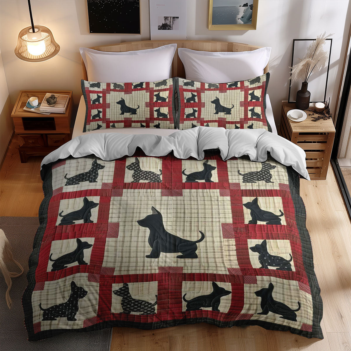 Scottish Terrier WJ2607043CL Duvet Cover Set