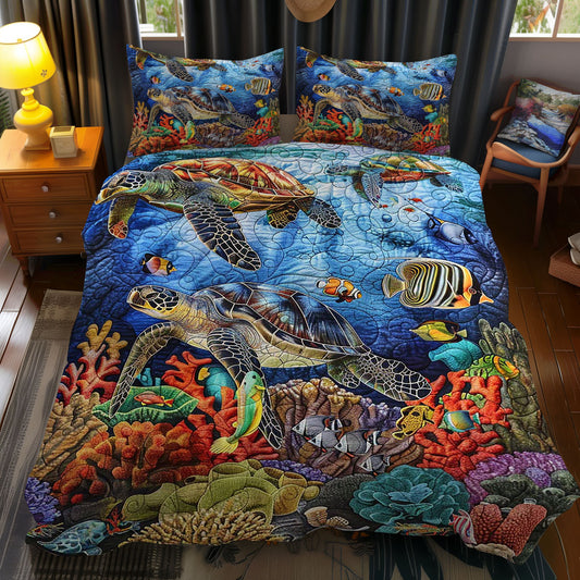 Sea Turtle WJ1609037CL Duvet Cover Set