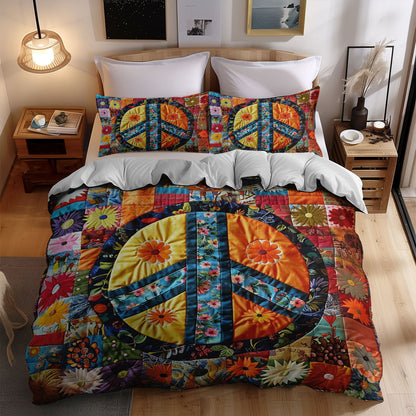 Trippy Hippie Sign WJ0208039CL Duvet Cover Set