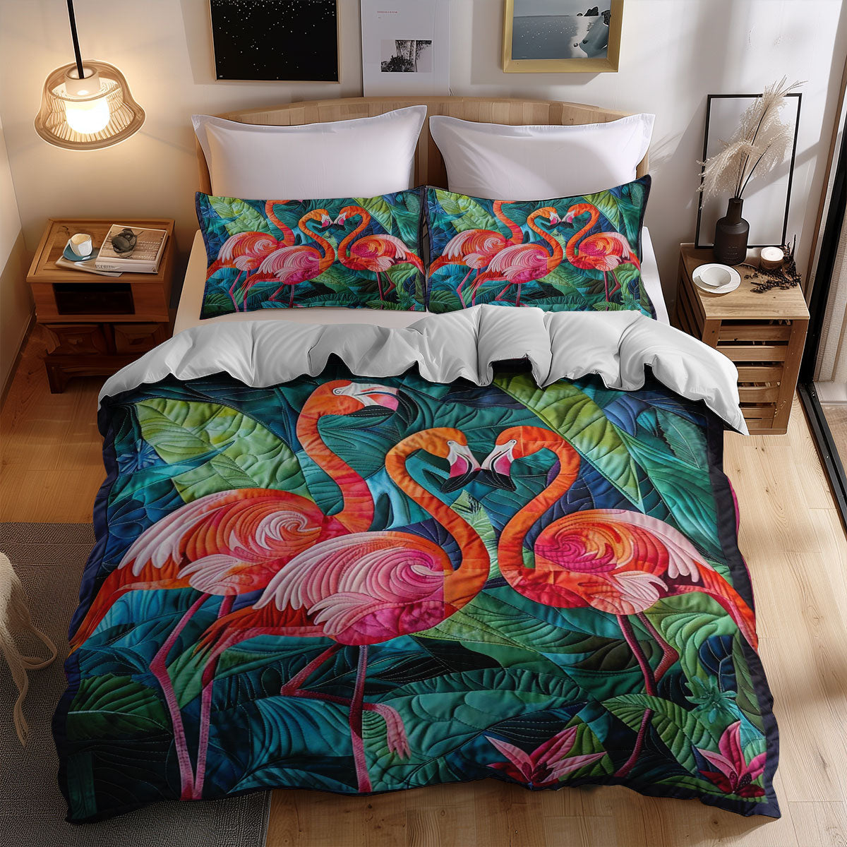 Tropical Flamingo WJ1308050CL Duvet Cover Set