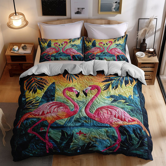 Tropical Flamingo WJ2408031CL Duvet Cover Set