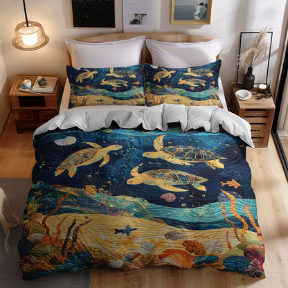 Turtle Under The Sea WJ0908047CL Duvet Cover Set