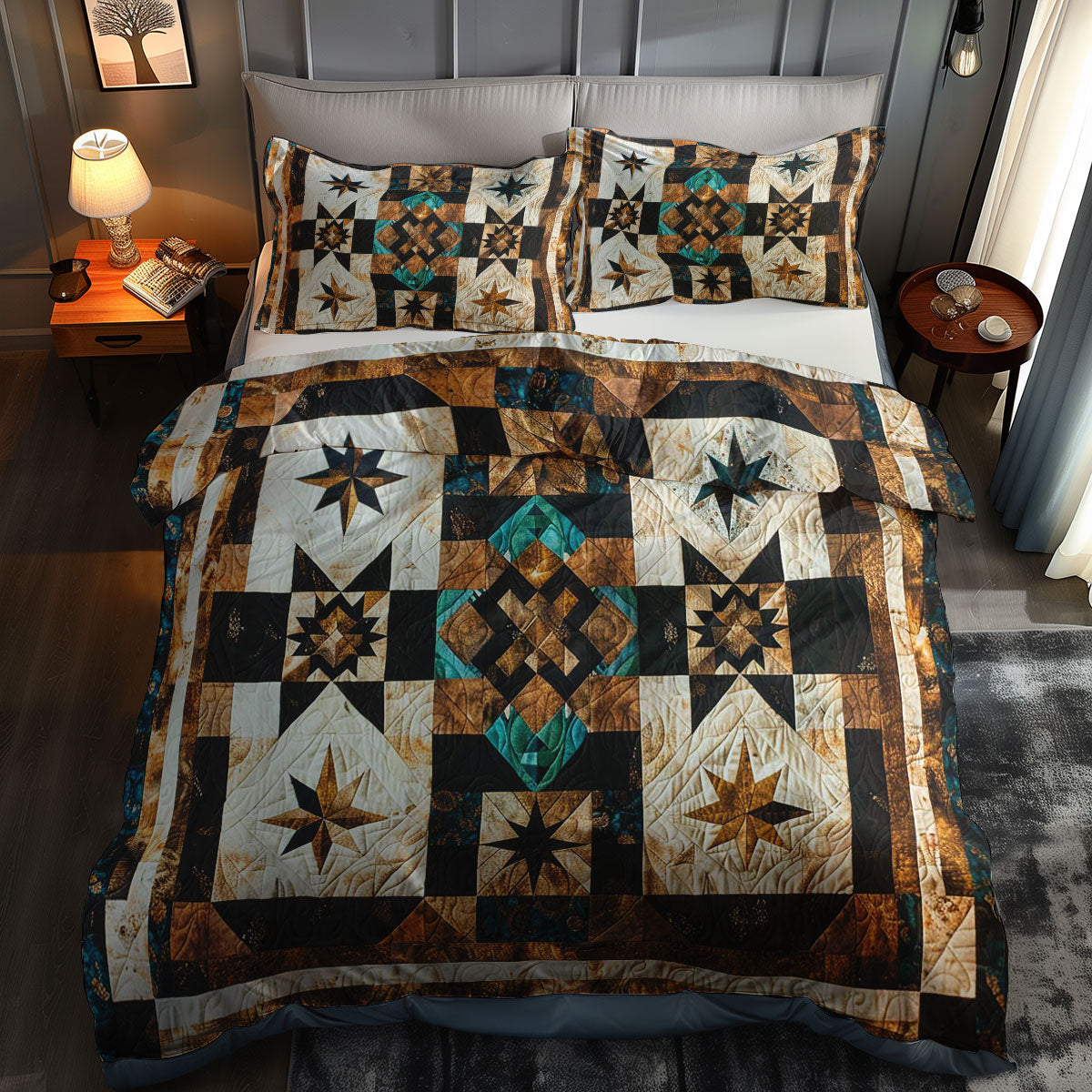 Western Inspired Star WJ1906020CL Duvet Cover Set