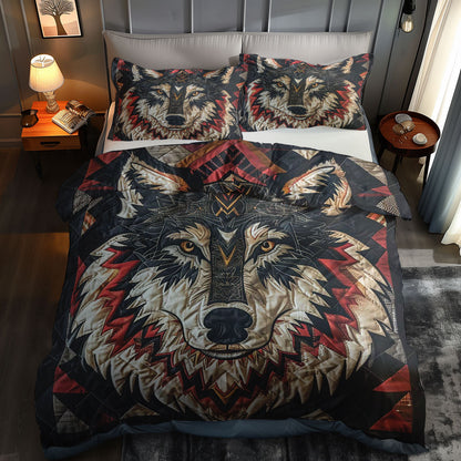 Wolf Native American WJ1906021CL Duvet Cover Set