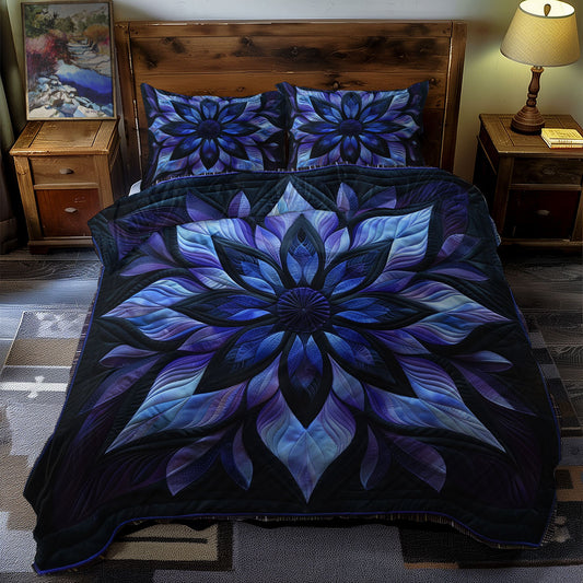 Blue Serene Blossoms WN1609002CL Duvet Cover Set