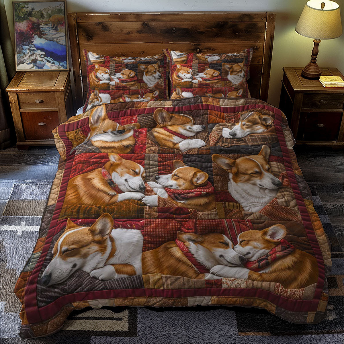 Corgi Cloud Comforter WN1609003CL Duvet Cover Set